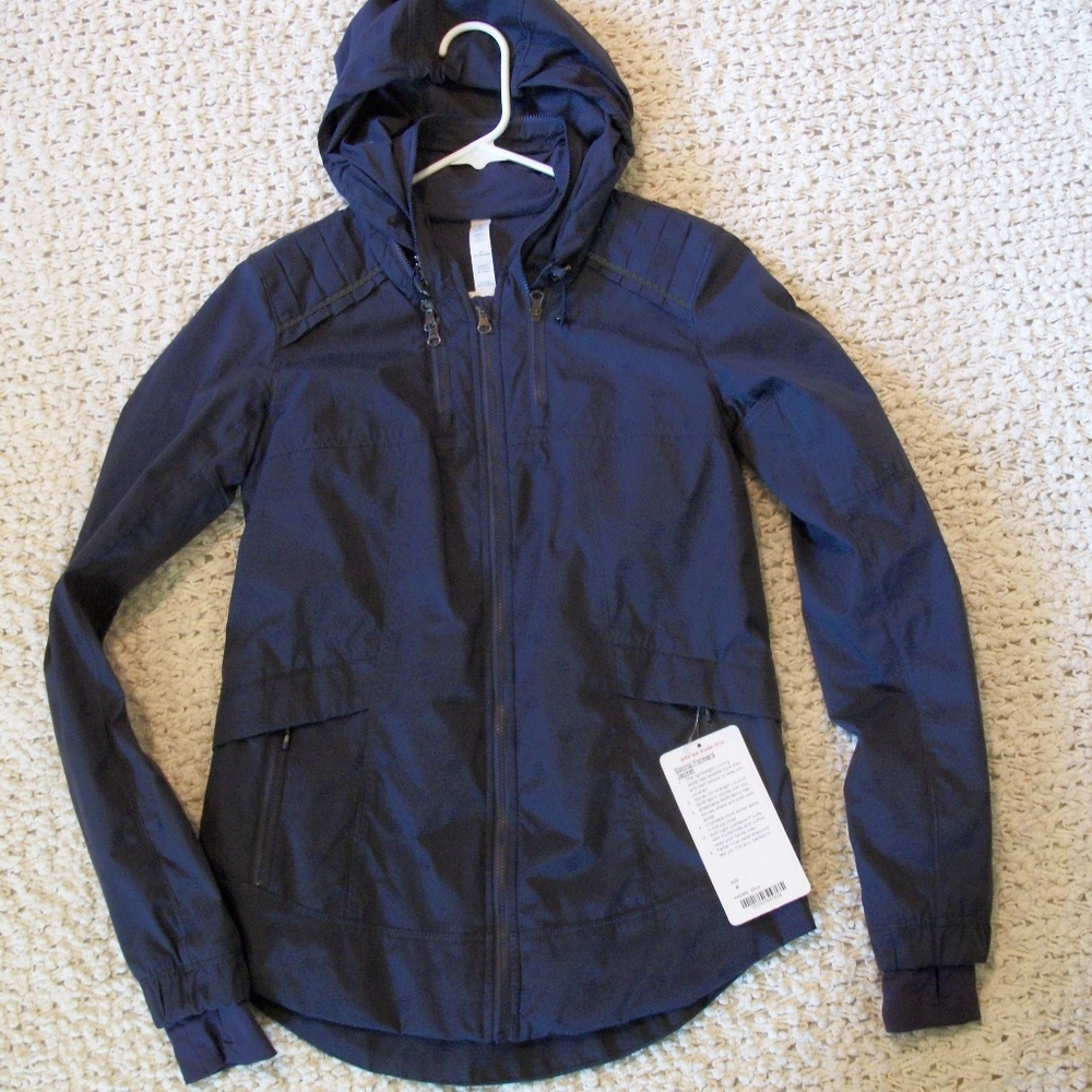 Lululemon Navy Spring Forward Jacket Dot Inkwell